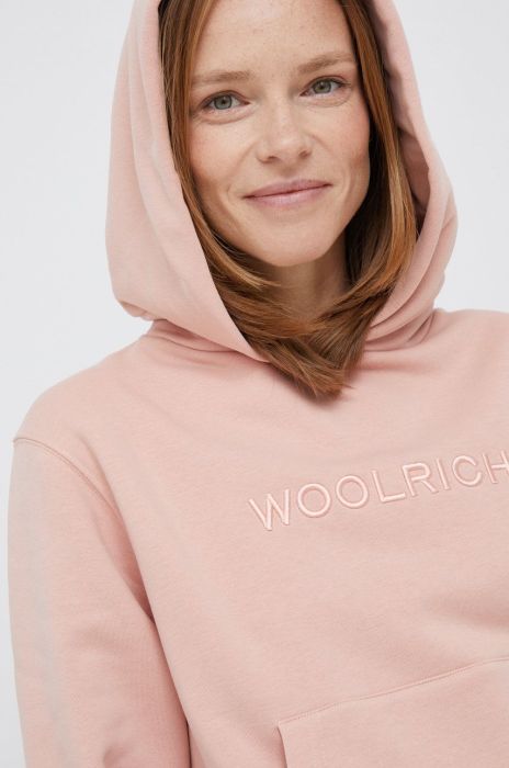 Кофта Woolrich жіноча колір рожевий з аплікацією CFWWSW0087FRUT3164-4018