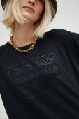 Кофта G-Star Raw жіноча колір чорний з принтом
