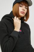 Кофта Tommy Jeans жіноча колір чорний з капюшоном однотонна (2820455)