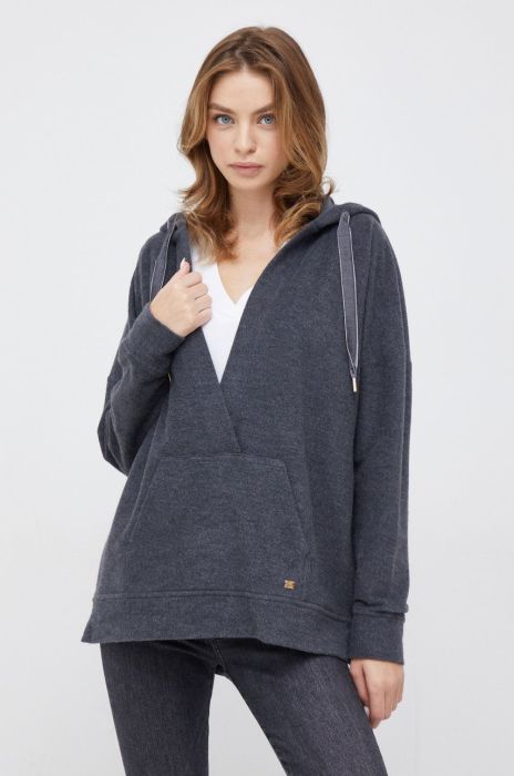 Кофта Joop! жіноча колір сірий з принтом