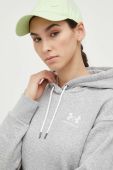 Кофта Under Armour жіноча колір сірий з капюшоном однотонна 1373033-690