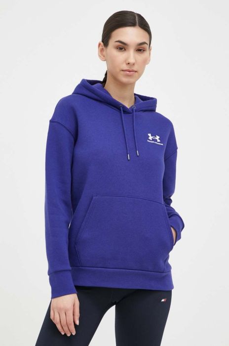Кофта Under Armour жіноча колір фіолетовий з капюшоном однотонна 1373033-690