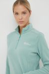 Спортивна кофта Jack Wolfskin Taunus жіноча колір зелений однотонна