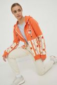 Кофта Femi Stories жіноча колір помаранчевий з капюшоном візерунок