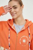 Кофта Femi Stories жіноча колір помаранчевий з капюшоном візерунок