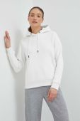 Кофта Peak Performance жіноча колір білий з капюшоном однотонна