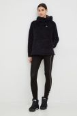Спортивна кофта Burton Lynx жіноча колір чорний з капюшоном однотонна