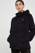 Спортивна кофта Burton Lynx жіноча колір чорний з капюшоном однотонна