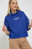 Кофта Sixth June жіноча з капюшоном з принтом колір блакитний