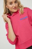 Кофта Sixth June жіноча колір рожевий з капюшоном однотонна