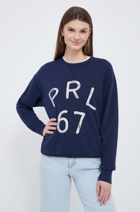 Кофта Polo Ralph Lauren жіноча колір синій з принтом (3166061)