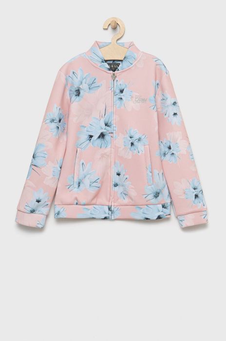 Дитяча кофта Guess колір рожевий візерунок (2431542)