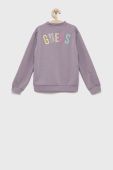 Дитяча кофта Guess колір фіолетовий з аплікацією (2567174)