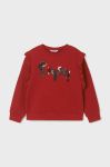Дитяча кофта Mayoral колір червоний з принтом (2489731)