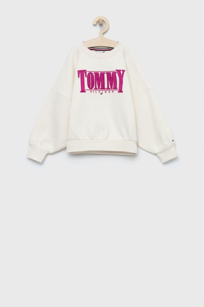 Дитяча кофта Tommy Hilfiger колір бежевий з аплікацією (2723910)