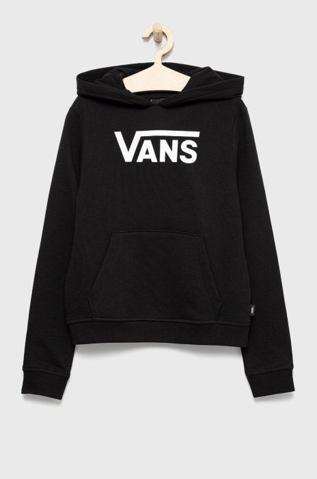 Дитяча бавовняна кофта Vans колір чорний з принтом (2473283)