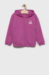Дитяча кофта United Colors of Benetton колір рожевий однотонна (2630024)