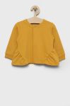 Дитяча кофта United Colors of Benetton колір жовтий однотонна (2541176)