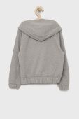 Дитяча кофта United Colors of Benetton колір сірий з капюшоном з принтом (2735601)