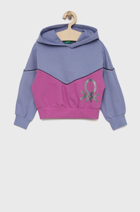 Дитяча кофта United Colors of Benetton однотонна колір блакитний (2680312)