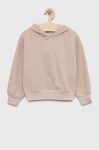 Дитяча кофта United Colors of Benetton колір бежевий з капюшоном меланж (2854825)