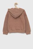 Дитяча кофта United Colors of Benetton колір коричневий з капюшоном меланж (2854842)