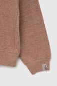 Дитяча кофта United Colors of Benetton колір коричневий з капюшоном меланж (2854842)