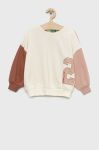 Дитяча кофта United Colors of Benetton колір бежевий з принтом (2710966)