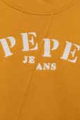 Дитяча кофта Pepe Jeans колір жовтий з аплікацією