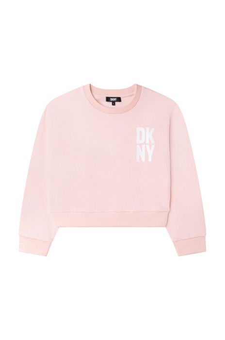Дитяча кофта Dkny колір рожевий з аплікацією (2697220)