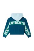 Дитяча кофта Dkny колір бірюзовий візерунок (2697247)