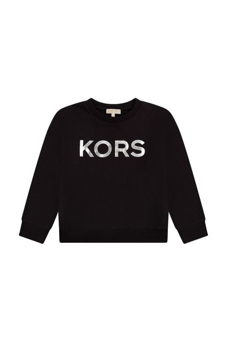 Дитяча бавовняна кофта Michael Kors колір чорний з принтом (2611774)