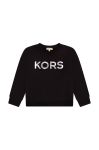 Дитяча бавовняна кофта Michael Kors колір чорний з принтом (2619947)