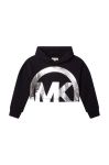 Дитяча бавовняна кофта Michael Kors колір чорний з принтом (2611782)