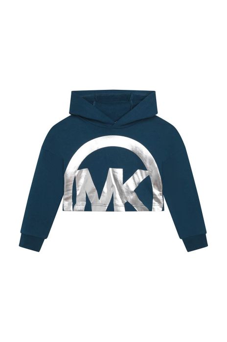 Дитяча бавовняна кофта Michael Kors колір синій з принтом (2611785)