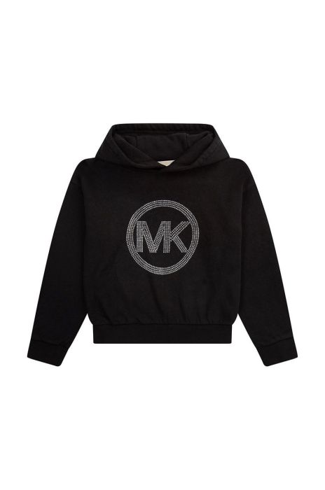 Дитяча бавовняна кофта Michael Kors колір чорний з аплікацією (2616437)