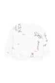 Дитяча бавовняна кофта Kenzo Kids колір білий візерунок (2549106)