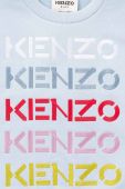 Дитяча бавовняна кофта Kenzo Kids з аплікацією колір блакитний