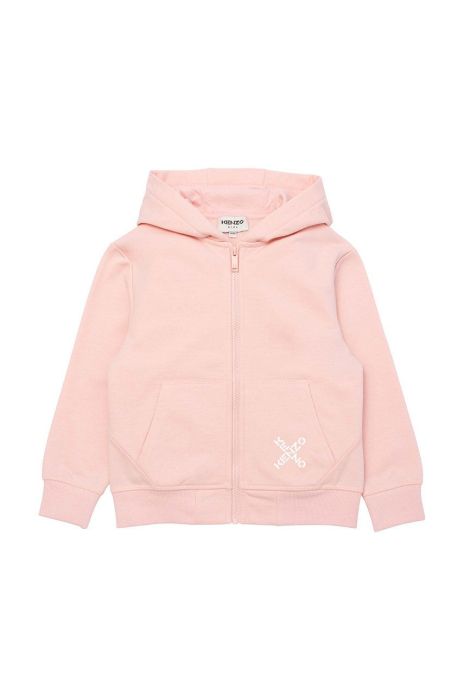 Дитяча бавовняна кофта Kenzo Kids колір рожевий з принтом (2699905)
