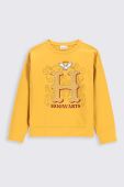 Дитяча кофта Coccodrillo колір жовтий з принтом