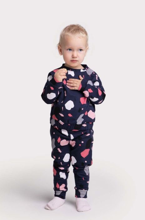 Дитяча кофта Coccodrillo колір синій візерунок