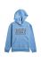 Дитяча кофта Roxy з капюшоном з принтом колір блакитний