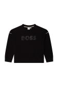Дитяча кофта BOSS колір чорний з принтом (2697257)