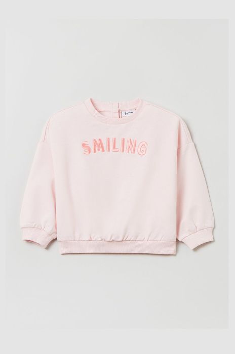 Дитяча кофта OVS колір рожевий однотонна