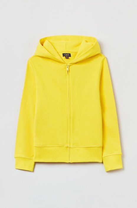 Дитяча бавовняна кофта OVS колір помаранчевий однотонна (2643228)