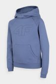 Дитяча кофта 4F з капюшоном з принтом колір блакитний (2866316)
