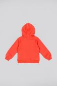 Дитяча кофта zippy колір рожевий з капюшоном з принтом