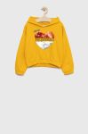 Дитяча бавовняна кофта Birba&Trybeyond колір жовтий з аплікацією