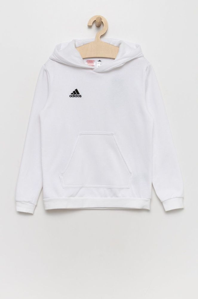 Дитяча кофта adidas Performance HG6303 колір білий однотонна