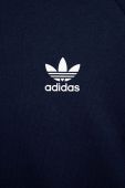 Дитяча кофта adidas Originals колір синій з капюшоном з аплікацією